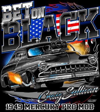 Adult Small Bet On Black T-Shirt - Image 2